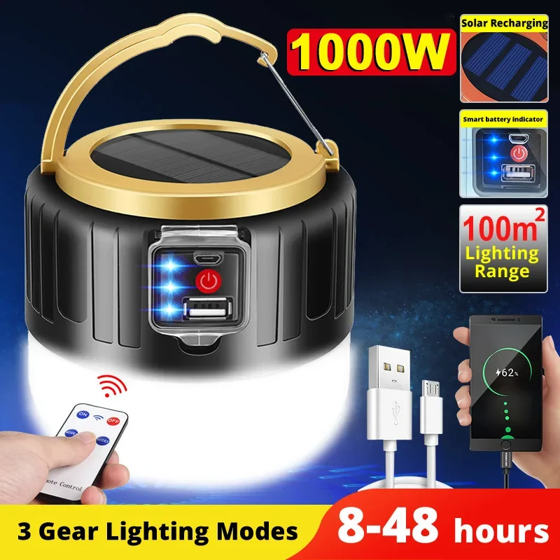 Outdoor Lighting Junction Box - LED Solar Camping Light Power Bank