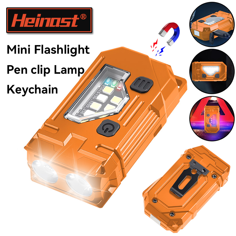 Outdoor Lighting Types - Mini Keychain EDC Flashlight Rechargeable Magnetic