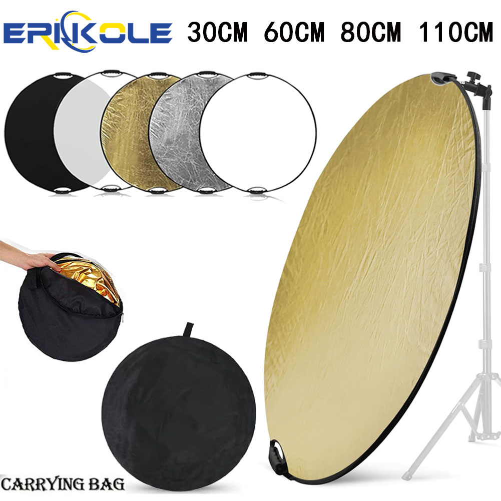 Outdoor Lighting Kit Photography - 5-in-1 Photography Reflector Kit - Collapsible