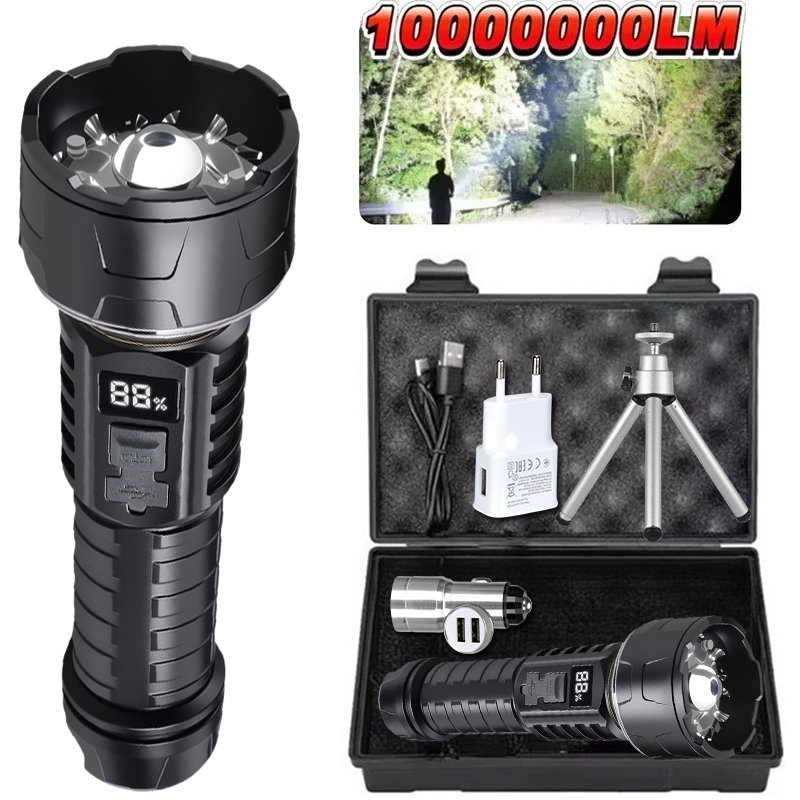 Outdoor Lighting Types - COB LED Flashlight Rechargeable Lantern 7-core