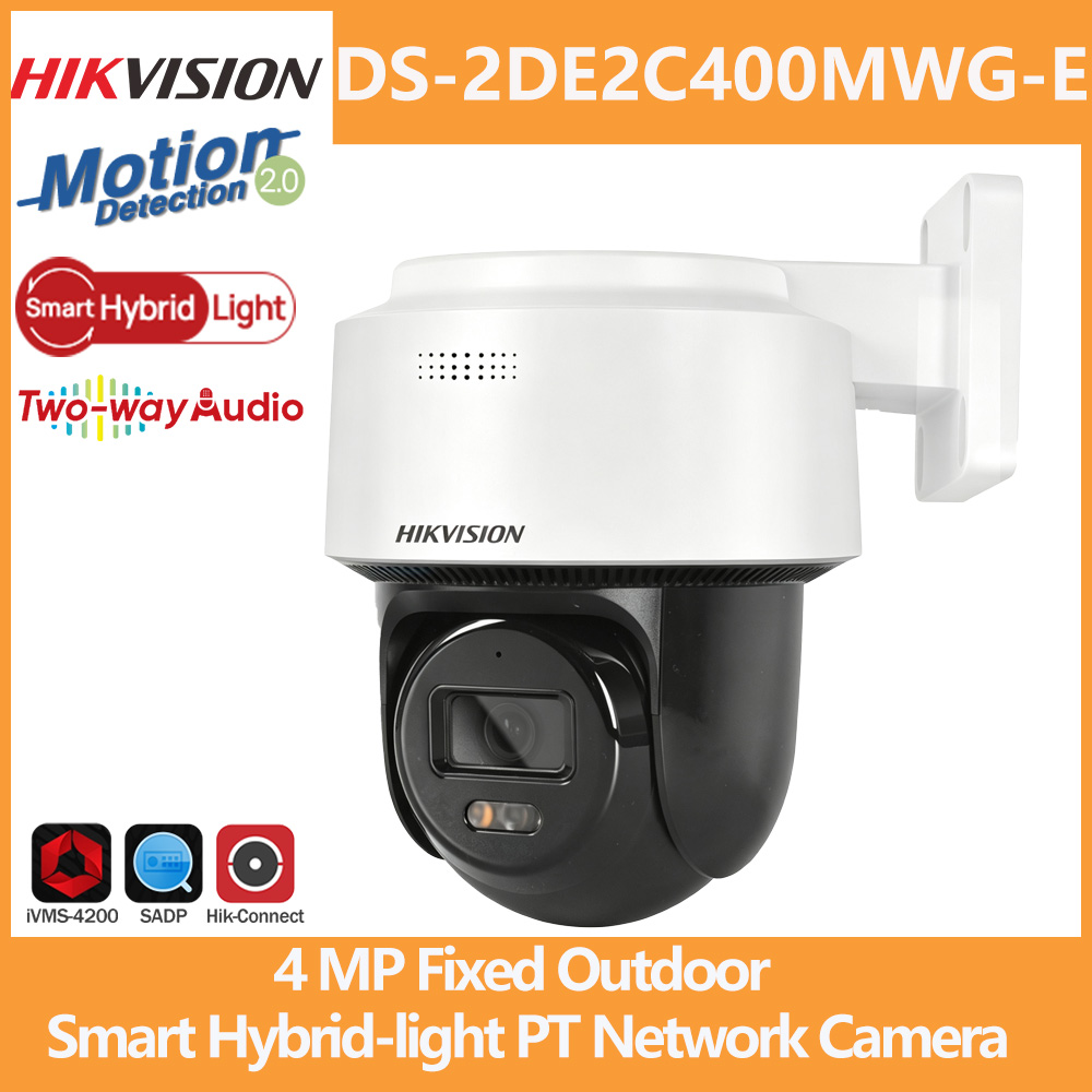 Outdoor Lighting No Wiring - Hikvision PT Camera 4MP DS-2DE2C400MWG-E Outdoor