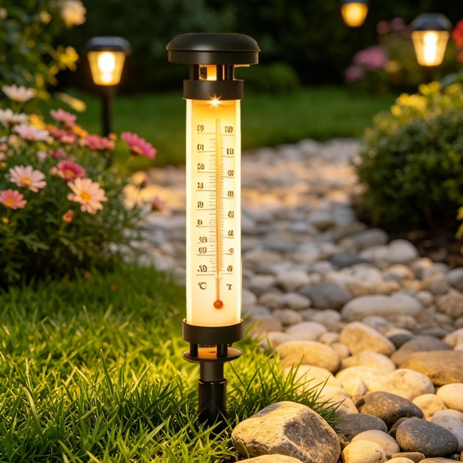 Solar Lights Pathways Automati - đánh giá và giá Outdoor Lighting Yard Stakes