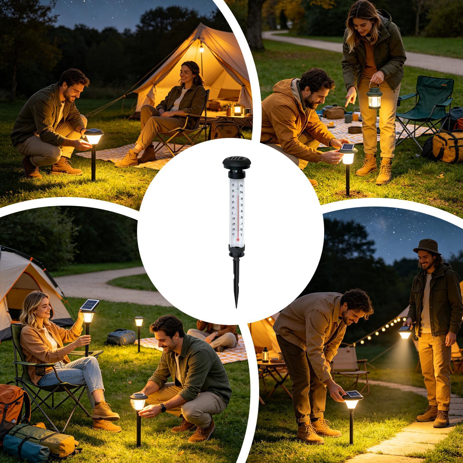 Solar Lights Pathways Automati - đánh giá và giá Outdoor Lighting Yard Stakes