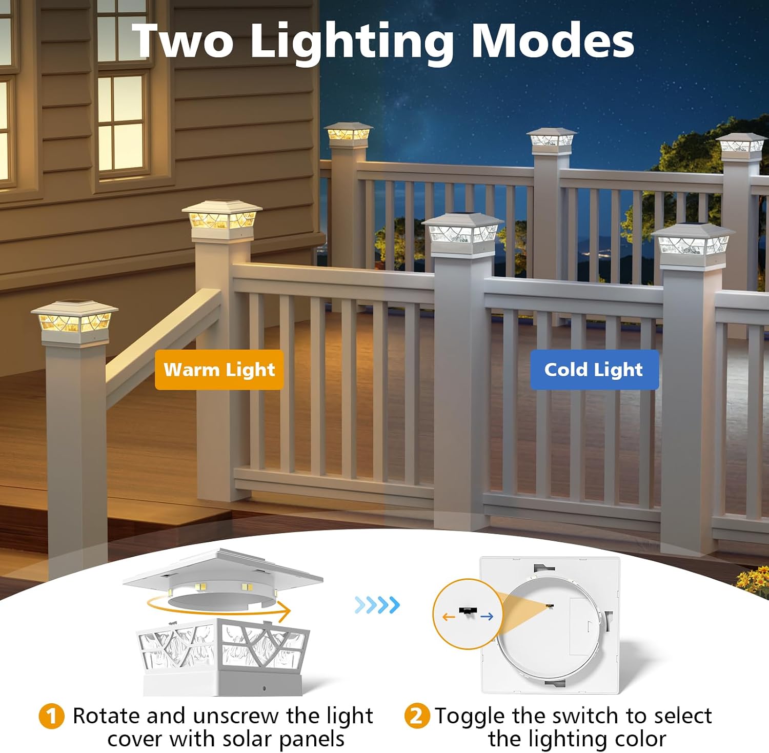 4x4 Post Solar Lights,Solar Po - đánh giá và giá Post Cap Light