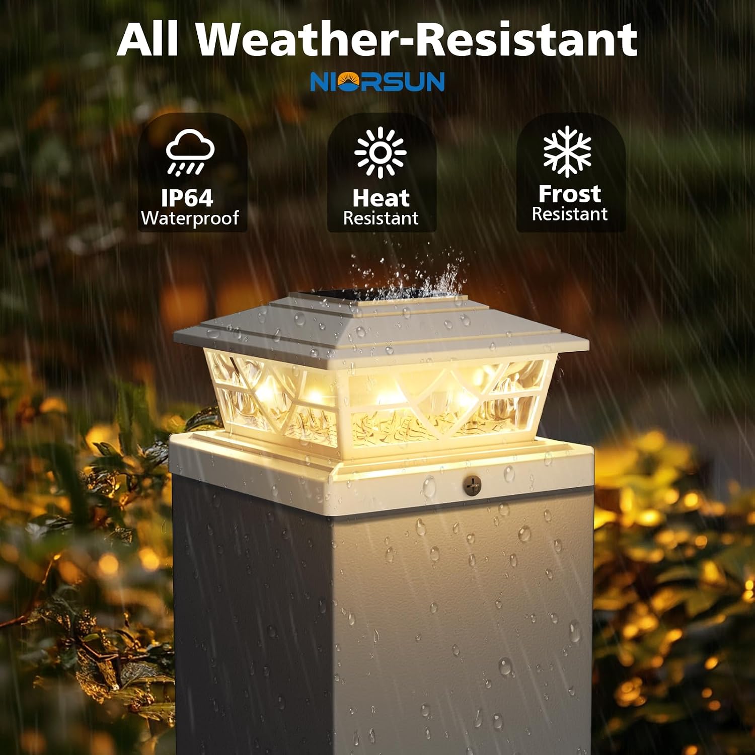 4x4 Post Solar Lights,Solar Po - đánh giá và giá Post Cap Light
