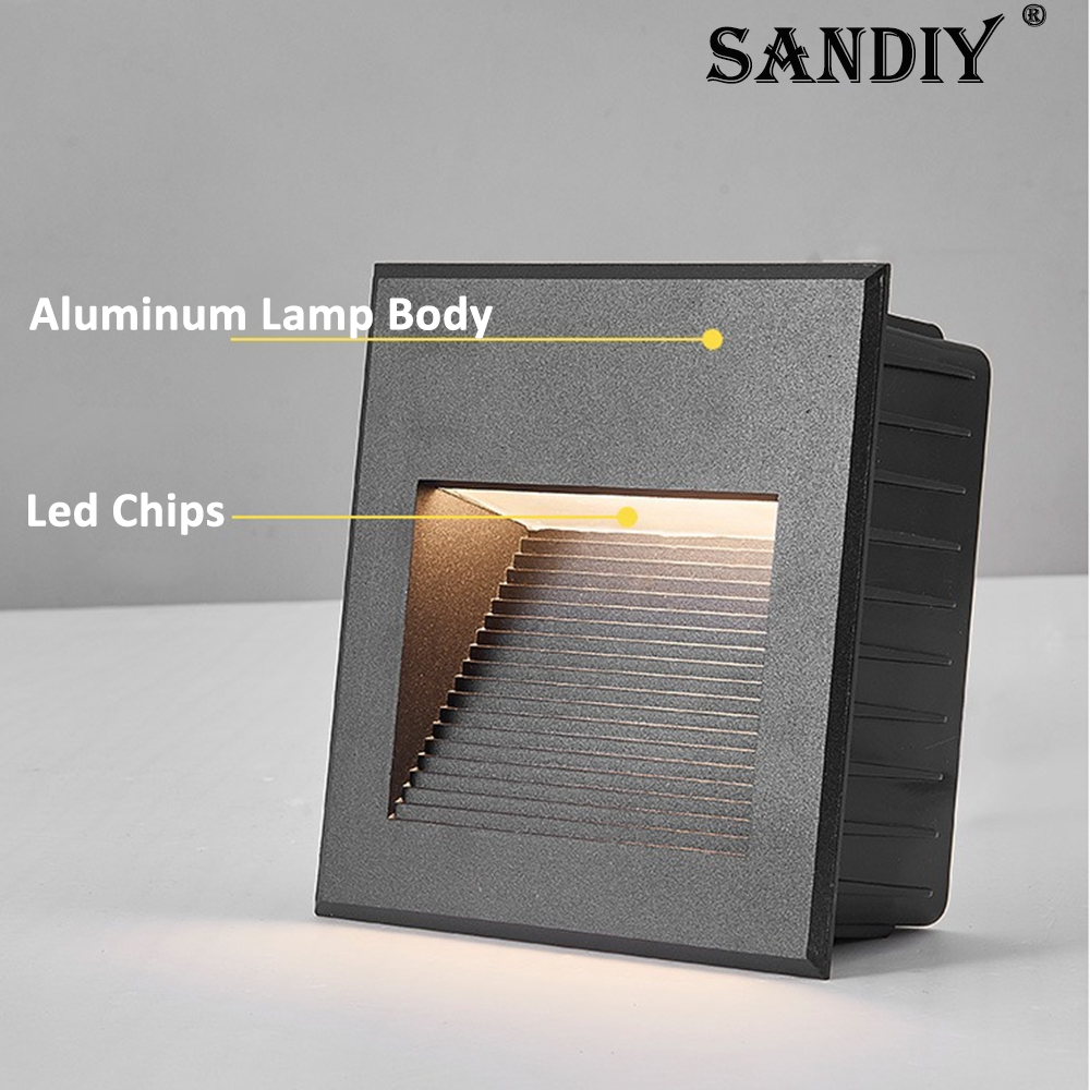 SANDIY Recessed Outdoor Wall S - đánh giá và giá Outdoor Lighting Voltage