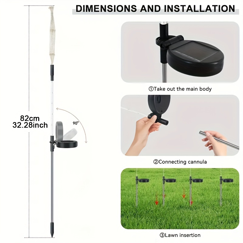 150LED Solar Garden Dandelion  - đánh giá và giá Outdoor Lighting Yard Stakes