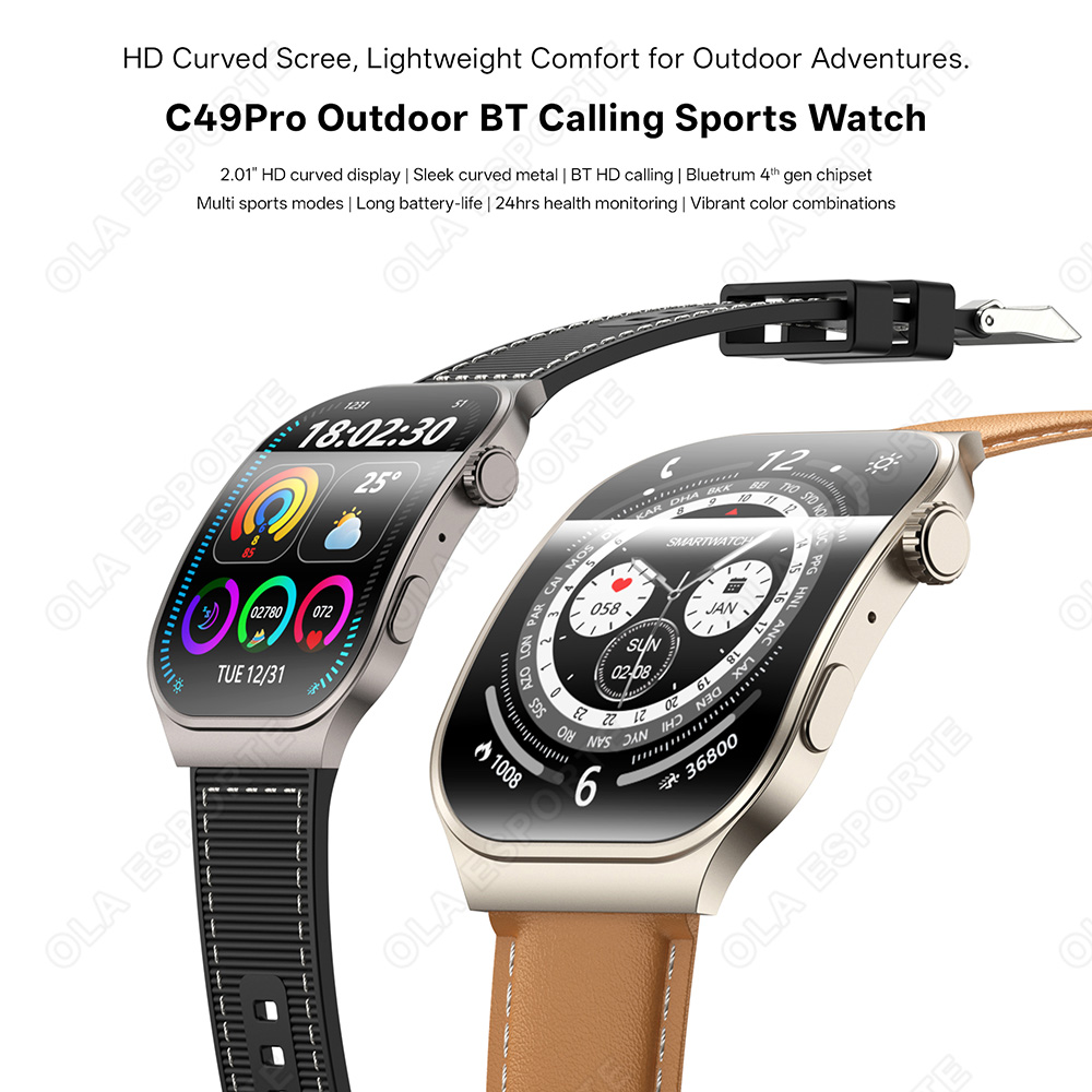 New Curved Screen Smart Watch  - đánh giá và giá Outdoor Lighting For Steps