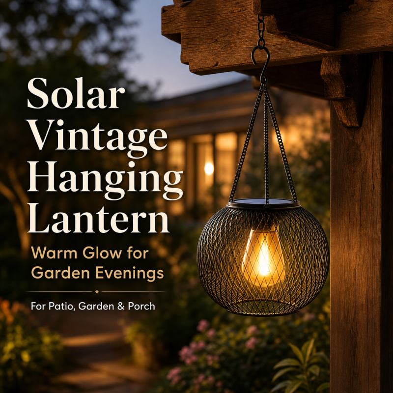 Solar Powered LED Hanging Floo - đánh giá và giá Outdoor Lighting Modern
