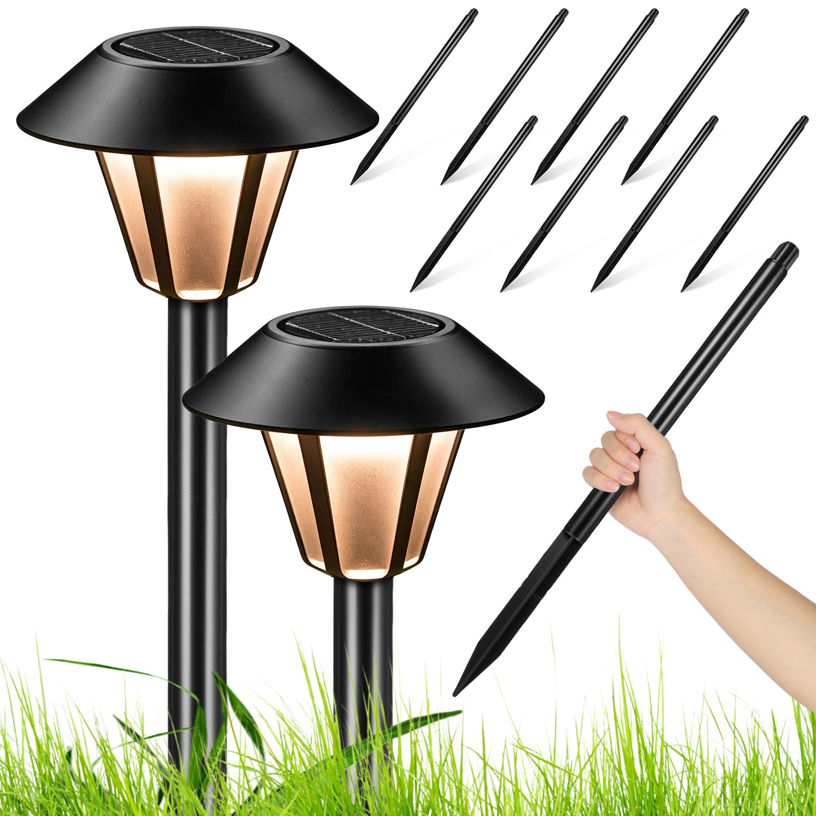 8Set Solar Light Stakes Replac - đánh giá và giá Outdoor Lighting Yard Stakes