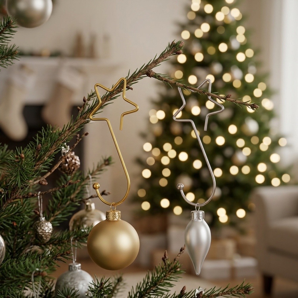 Star Ornament Hooks 60 Pieces  - đánh giá và giá Outdoor Lighting On Trees
