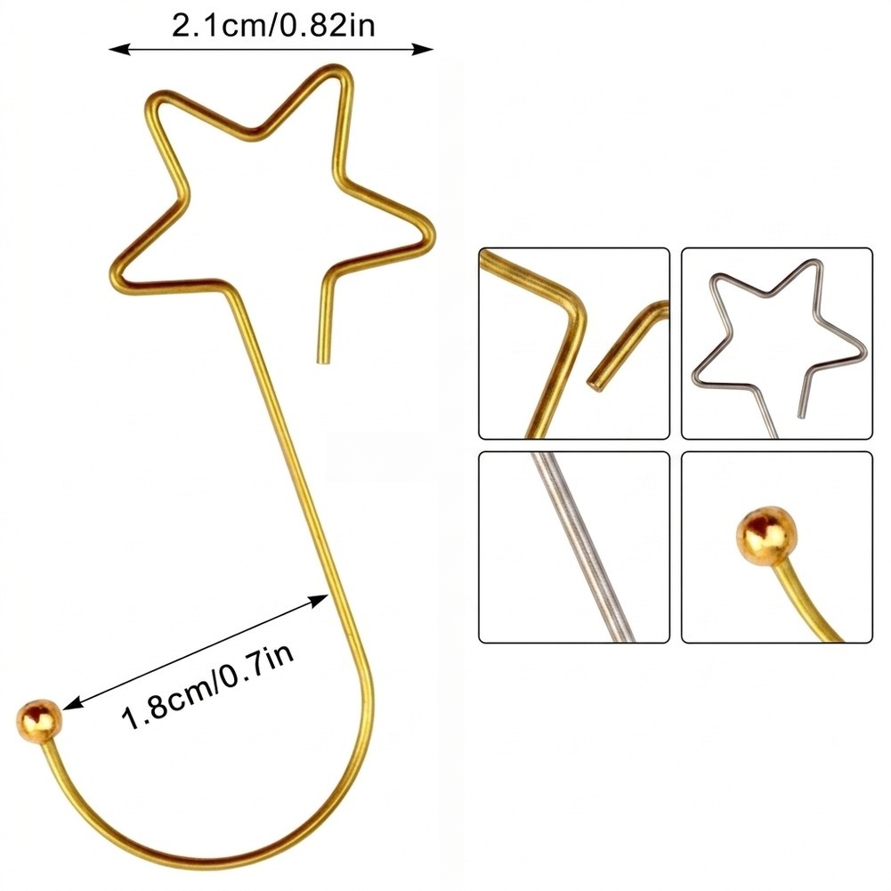 Star Ornament Hooks 60 Pieces  - đánh giá và giá Outdoor Lighting On Trees