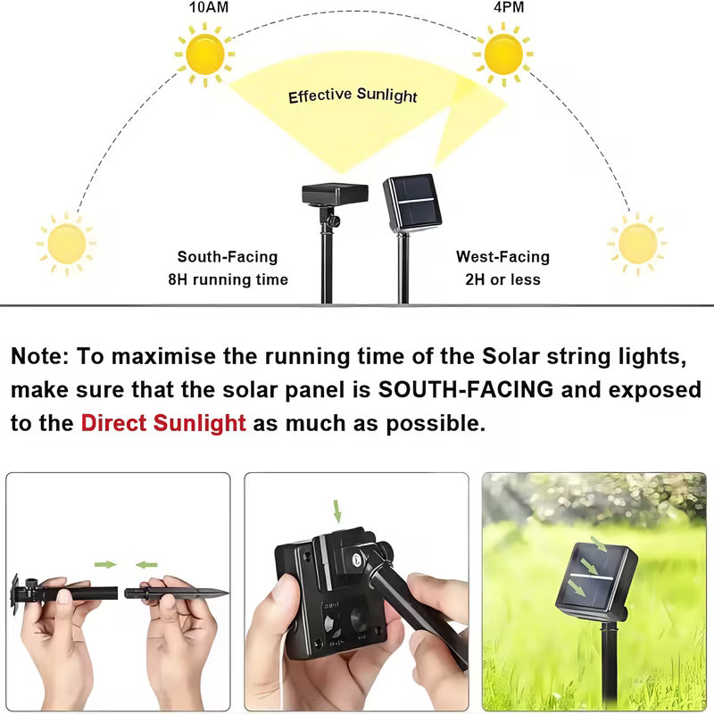 Solar String Lights Outdoor LE - đánh giá và giá Solar Fairy String