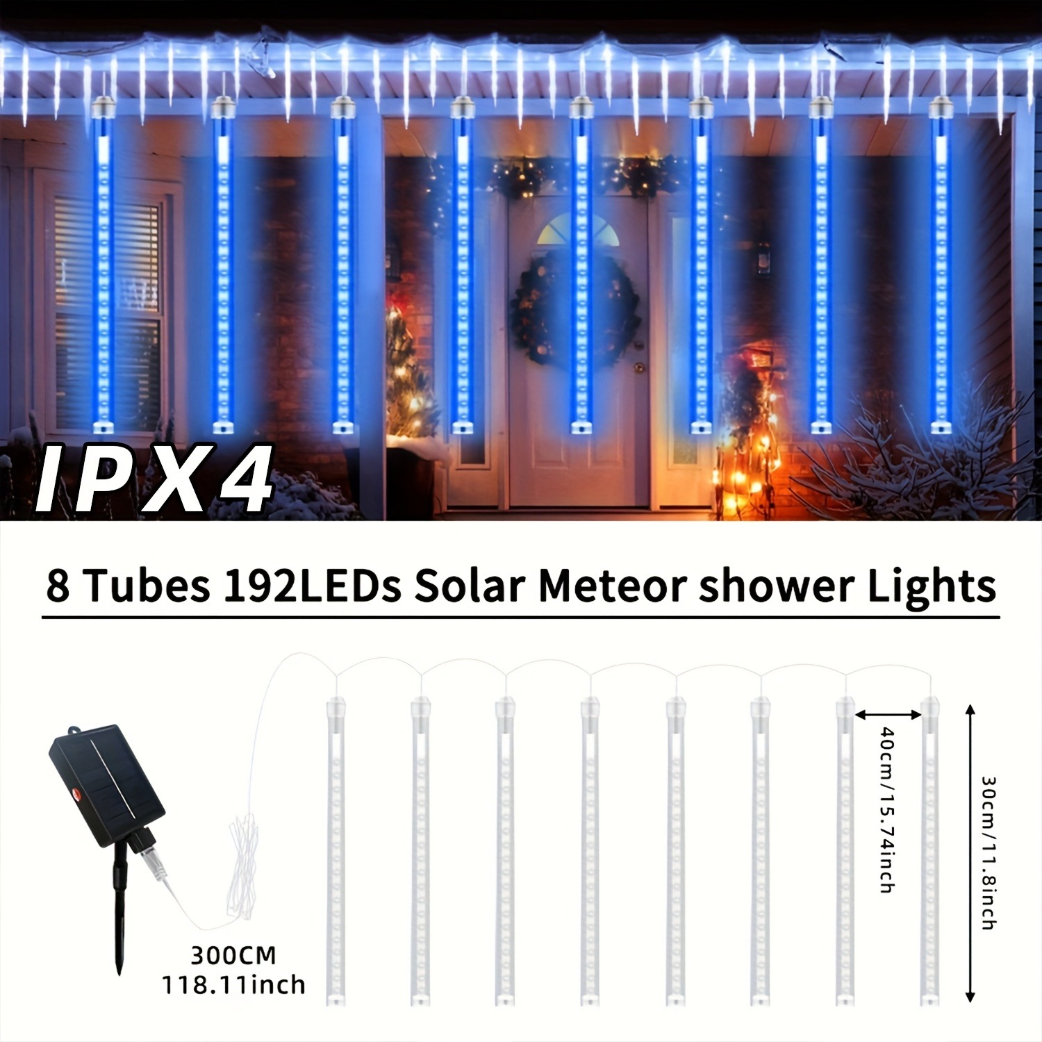 Solar Meteor Shower Lights Out - đánh giá và giá Outdoor Lighting On Trees