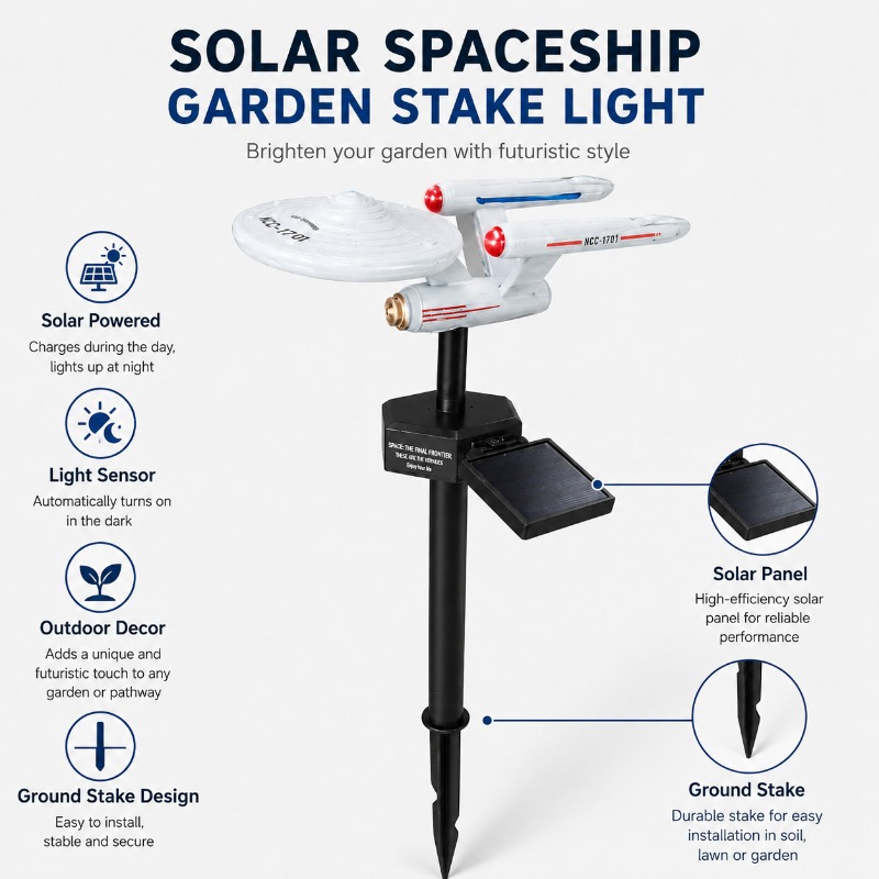 Star Trek USS Enterprise Solar - đánh giá và giá Outdoor Lighting Led Fixtures