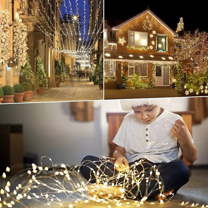 1pc Outdoor Solar String Light - đánh giá và giá Outdoor Lighting No Wiring