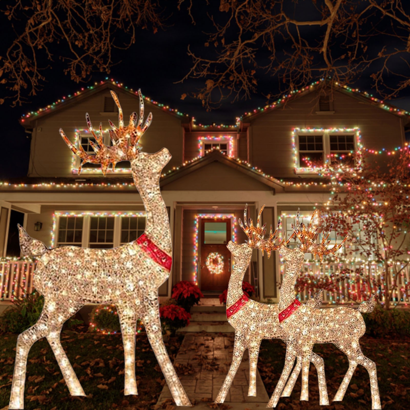 Lighted Christmas Decoration D - đánh giá và giá Outdoor Lighting Yard Stakes