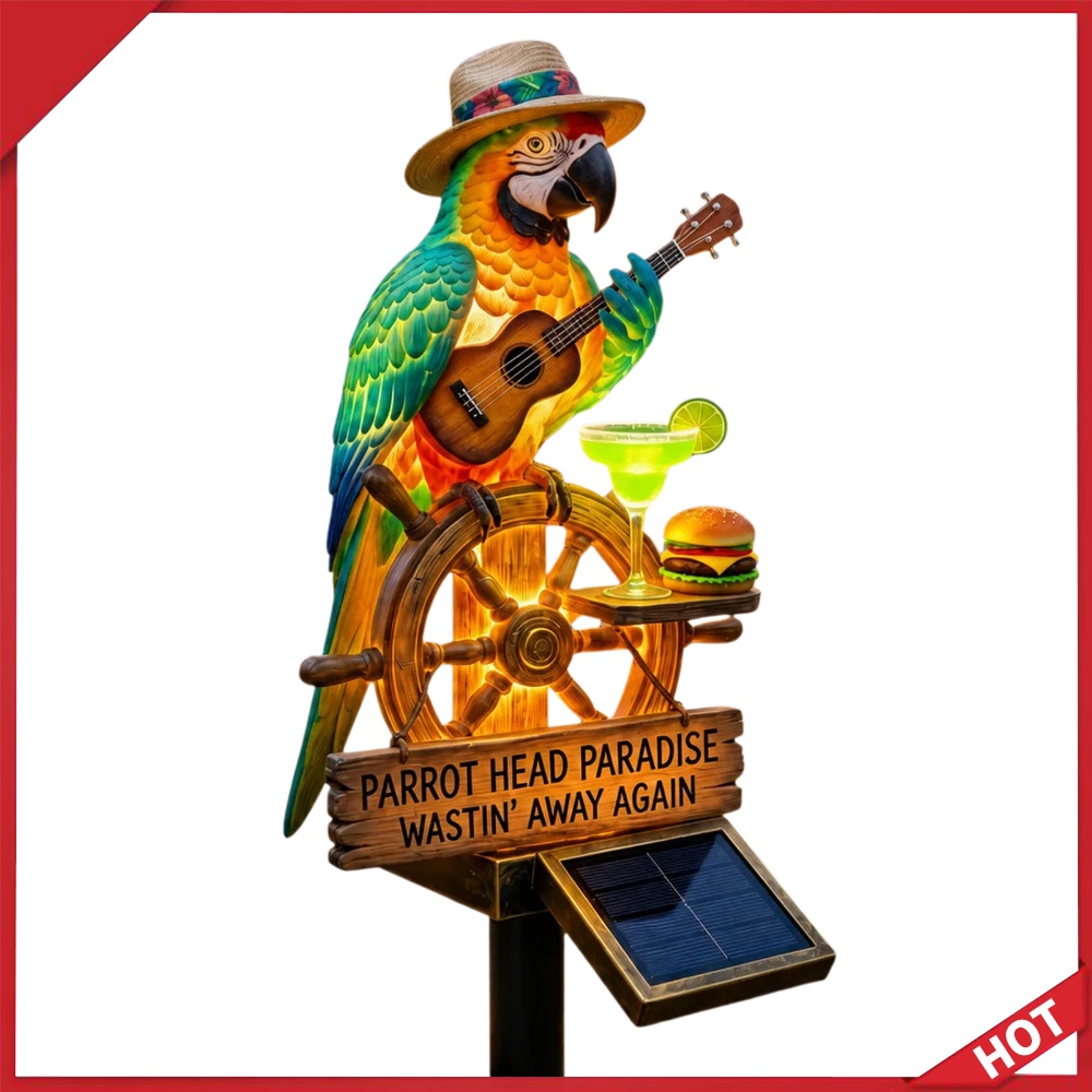 Solar-Powered Outdoor Parrot S - đánh giá và giá Outdoor Lighting Yard Stakes