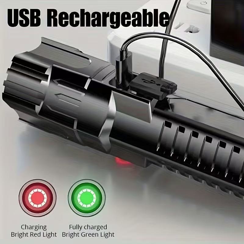 New High-power Led Flashlight  - đánh giá và giá Outdoor Lighting Battery