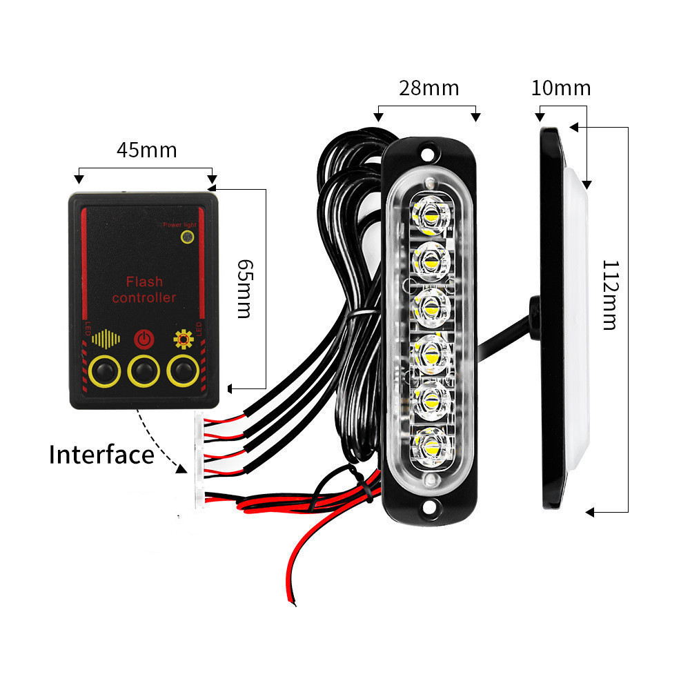 Car Front Grille Lighting 12V  - đánh giá và giá Outdoor Lighting Yellow