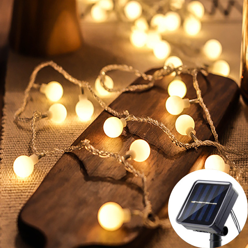 100LED Ball Garland Fairy Ligh - đánh giá và giá Solar Fairy String