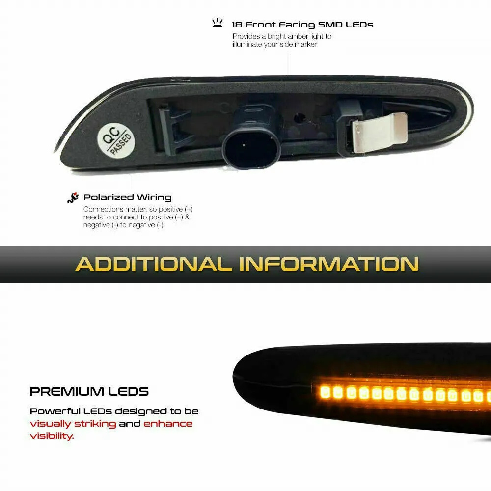 Car LED Front Side Marker Turn - đánh giá và giá Outdoor Lighting Yellow