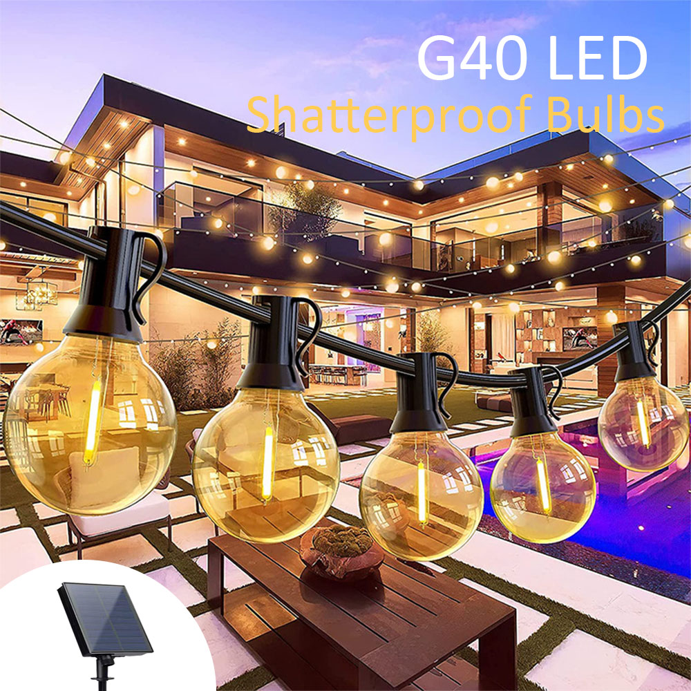 Outdoor 40LED G40 Bulbs Weddin - đánh giá và giá Solar Fairy String