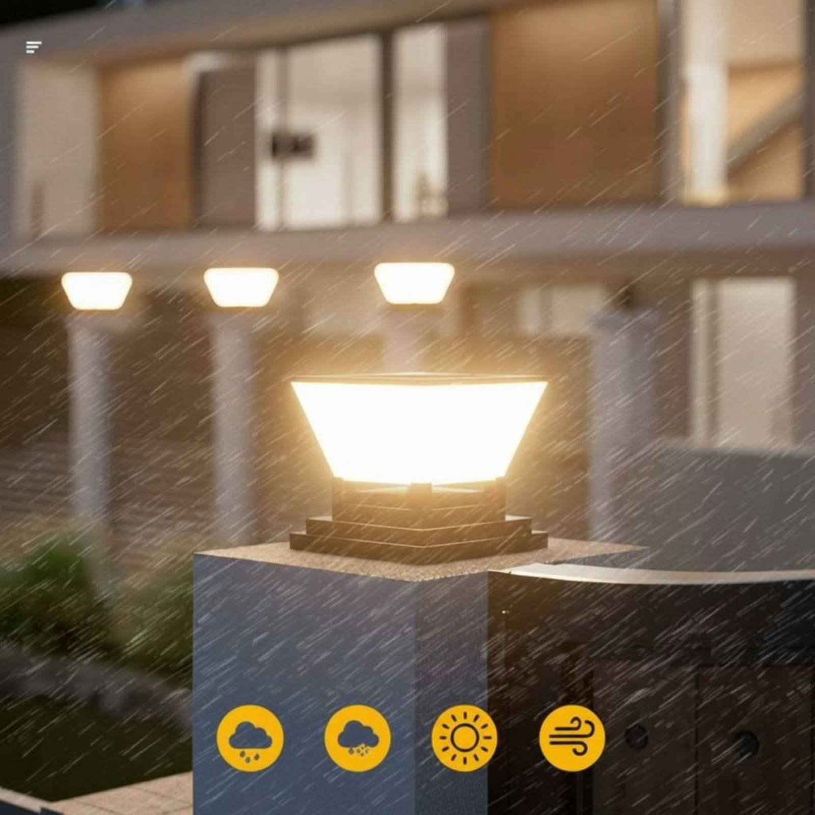 Solar Post Light Water Resista - đánh giá và giá Post Cap Light